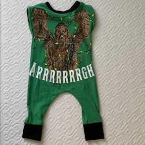 Small shop custom chewy Christmas onesie.
